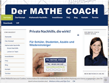 Tablet Screenshot of mathecoach-trier.de